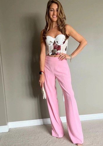 Zara new pink trousers size - zara,