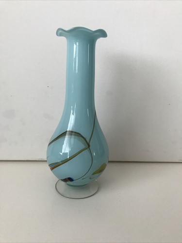 Vintage blue art glass - vintage,