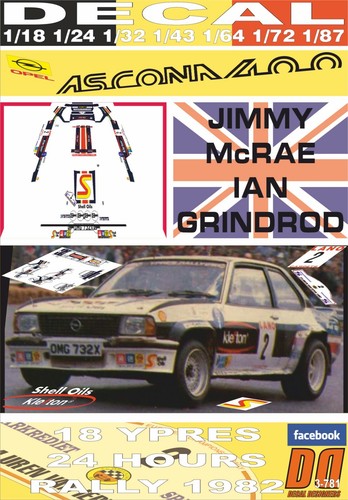 Decal opel ascona 400 - decal,