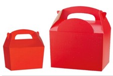 Plain Red Coloured Party Boxes