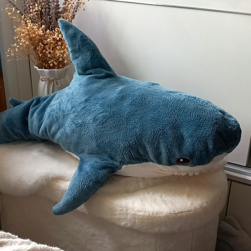 Ikea blue white shark - ikea,