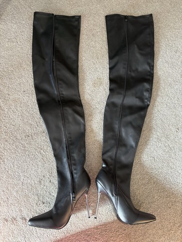 Erogance thigh high leather - high,