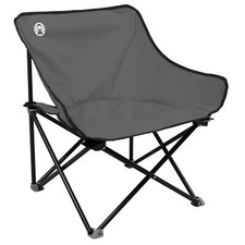 Coleman Light & Portable Folding Steel Kickback Camping Deck Chair - Grey