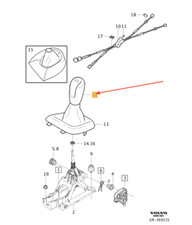 VOLVO C30 Gear Shift Knob With