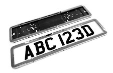 2x Stainless Steel Number Reg