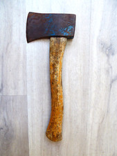 Vintage Hand Axe with 11.5" Wooden Hickory Handle