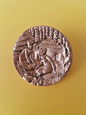 Lovely Vintage White Metal Candida Joe Calafato? South African Ladies Brooch