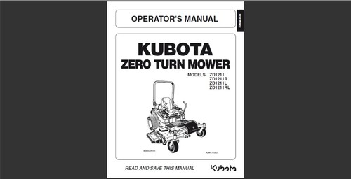 Kubota zero turn mower - zero, models