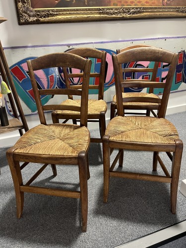 Vintage set french oak - of, 4