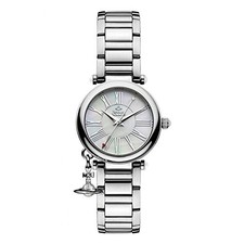 Vivienne Westwood Watch Women's Orb Charms Shell Dial Stainless VV006PSLSL