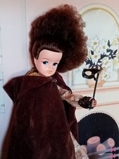 Sindy Doll 3-D Printed in Black Resin Repro Masquerade Mask. (Was Number 42004)
