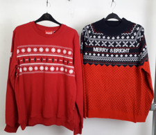 Avenue Coca Cola Men's 2pcs Christmas Jumpers Size M Red Mix Used F2