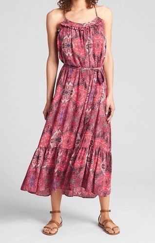 Gap tiered halter maxi - gap,
