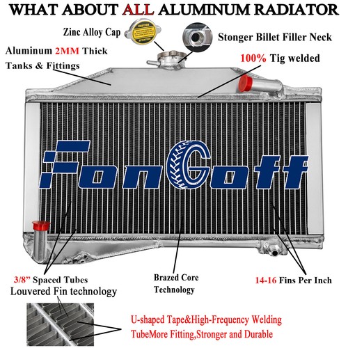 Row aluminium radiator for - row,