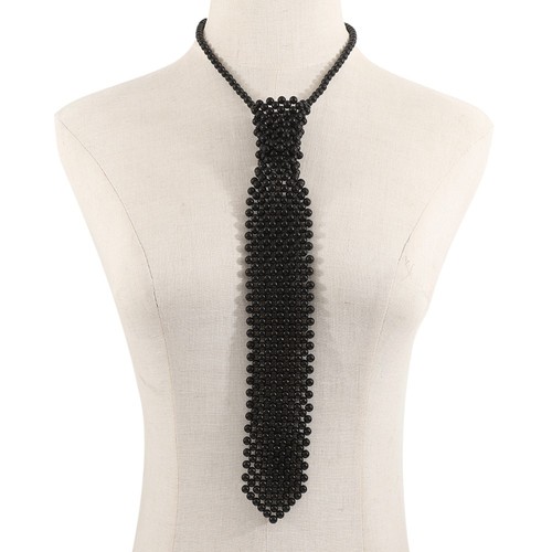Draweye pearls tie long - pearls,