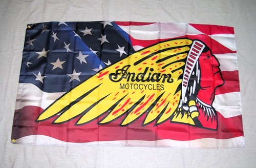 Indian motorcycle flag - motorcycle, 3'x5'