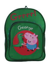 Officially Licensed Peppa Pig George Backpack - School Child Girls Boys Cartoon