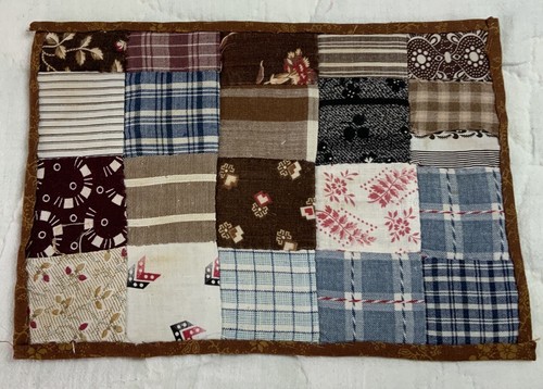 Antique patchwork quilt table - antique,
