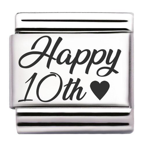 Happy 10th birthday charm - happy,