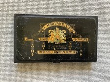 Antique Artists Paint Box Tin and Contents - W M Harland & Son Merton London