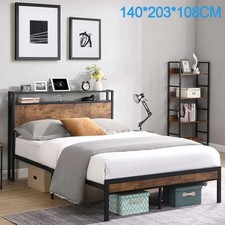 Double Bed Frame Industrial