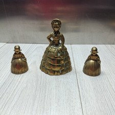 Vintage Brass Crinoline Lady