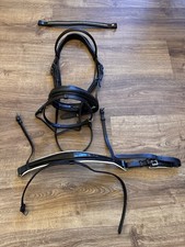 Albion KB Comfort Snaffle Bridle WITH EXTRAS Full Size Black