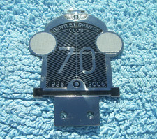 Classic BENTLEY DRIVERS CLUB 70th ANNIVERSARY CAR BADGE~BDC BUMPER EMBLEM/MASCOT