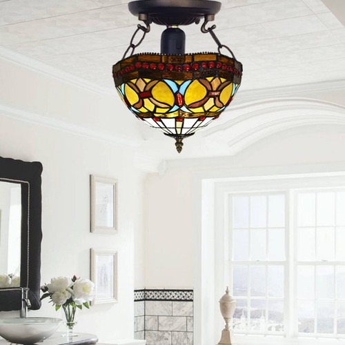 Tiffany ceiling lamp - ceiling, 10
