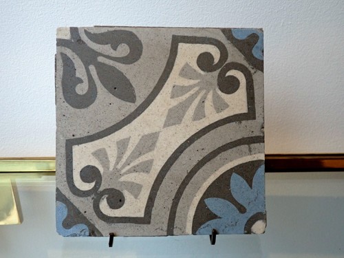 Antique encaustic floor tile - encaustic,