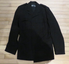 Vintage Police Sargent's Jacket Tunic Black Wool De-Badged UK 38/40 (Coat 3)