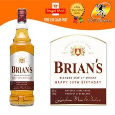 PERSONALISED WHISKY WHISKEY BOTTLE LABEL BIRTHDAY ANY OCCASION GIFT