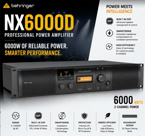 Behringer nx6000d amplifier - behringer,