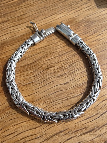 925 silver byzantine - silver, bracelet
