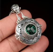 Antique Silver Necklace With