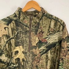 Cabela’s 1/4 Zip Sweatshirt Mens Large Break Camouflage Outdoors Hinting Fishing