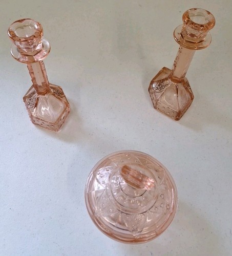 Vintage depression glass - vintage,