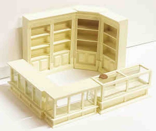 Dolls house shop display - dolls, set