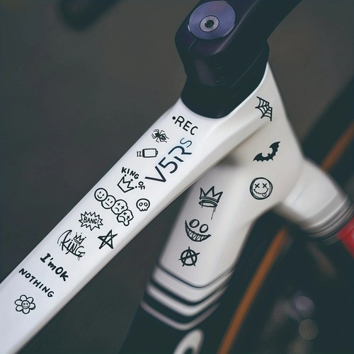 Piece bike frame sticker - frame,