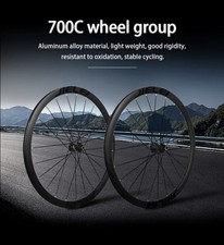 Jielei 700C road bike wheelset 35mm carbon fiber tube rim center lock disc brake