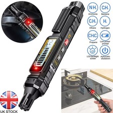 Natural Gas Leak Detector Portable Gas Tester with Audible & Visual Alarm New UK