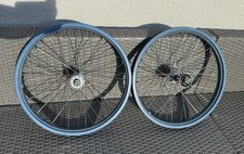 Z Rims Blue With Bullseye Hubs 20” Old School BMX Wheels Set Made In England