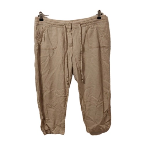 Papaya womens linen cargo - papaya,