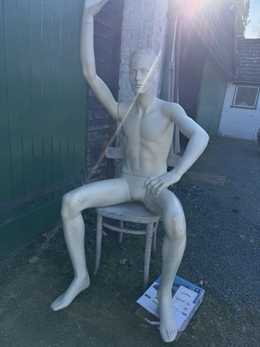 Adult male full body sitting - full,