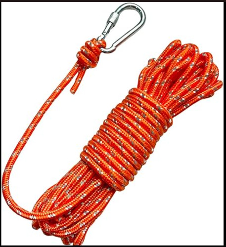 10m orange polypropylene - polypropylene, rope