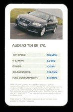 1 x info card AUDI A3 TDI SE