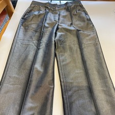 InPuncto Womens Formal Trousers 30” waist 12 (label 14) Grey Sheen tonic smart