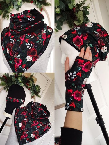 Shawl hat gloves - shawl/hat/gloves-ladies, set