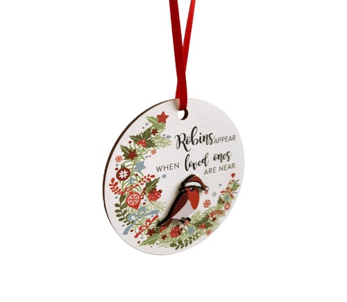 Robin gift remembrance hanging - robin,