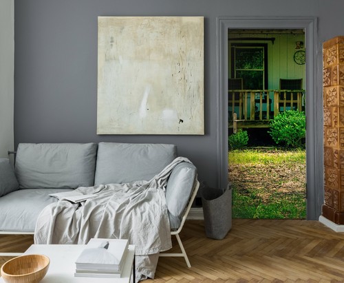 Wooden porch b1387 door - 3d,